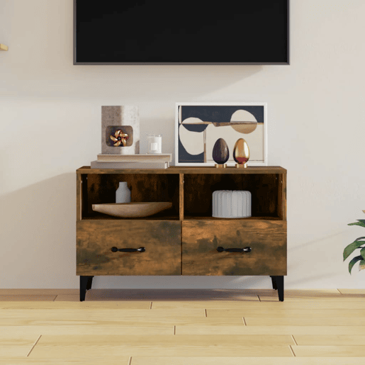 Móvel de TV - Modulo de TV - Armário de TV 80x36x50 cm derivados de madeira carvalho fumado