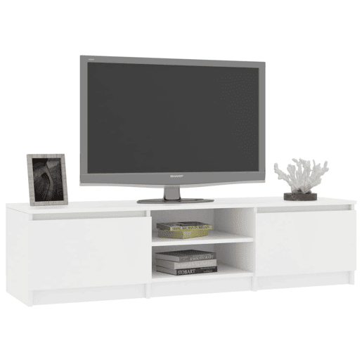 Móvel de TV - Modulo de TV - Armário de TV 140x40x35,5 cm derivados de madeira branco