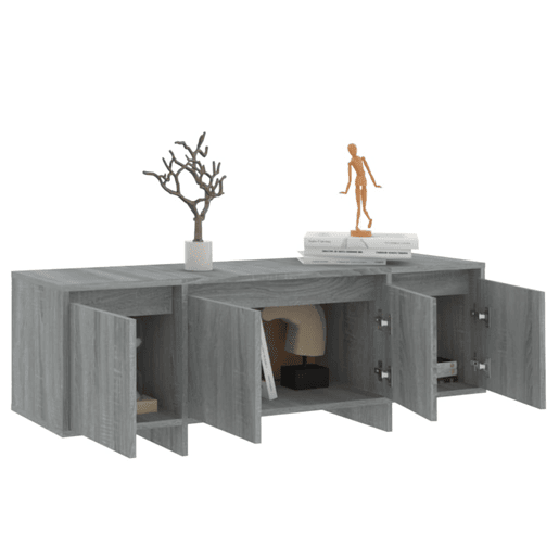 Móvel de TV - Modulo de TV - Armário de TV 120x30x40,5 cm aglomerado cor sonoma cinzento