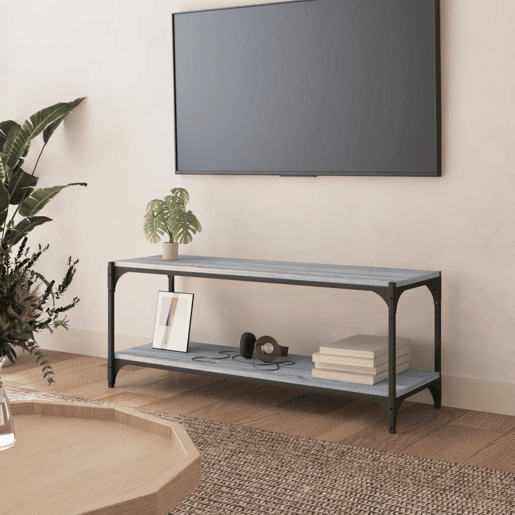 Móvel de TV - Modulo de TV - Armário de TV 100x33x41 cm derivados madeiraaço cinzento sonoma