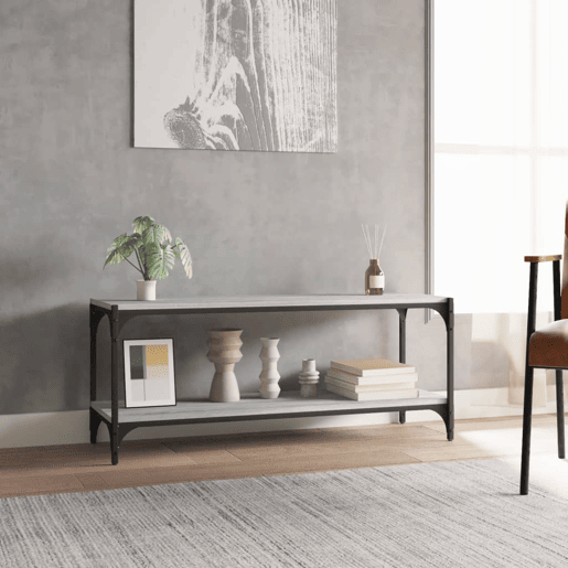 Móvel de TV - Modulo de TV - Armário de TV 100x33x41 cm derivados madeiraaço cinzento sonoma