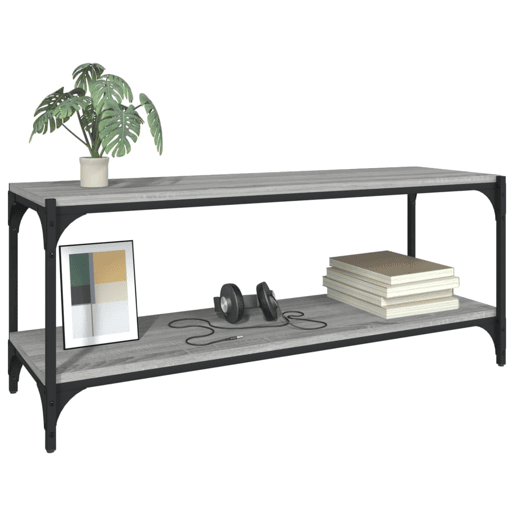 Móvel de TV - Modulo de TV - Armário de TV 100x33x41 cm derivados madeiraaço cinzento sonoma