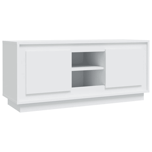 Móvel para TV - Móvel de TV - Armário de TV 102x35x45 cm madeira processada branco
