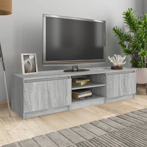 Móvel de TV - Modulo de TV - Armário de TV 140x40x35,5 cm derivados de madeira cinzento sonoma