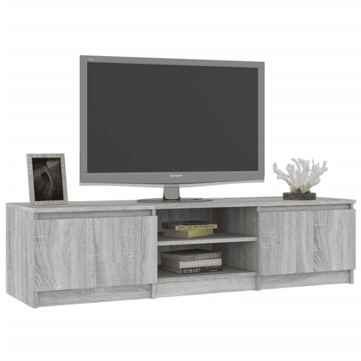 Móvel de TV - Modulo de TV - Armário de TV 140x40x35,5 cm derivados de madeira cinzento sonoma