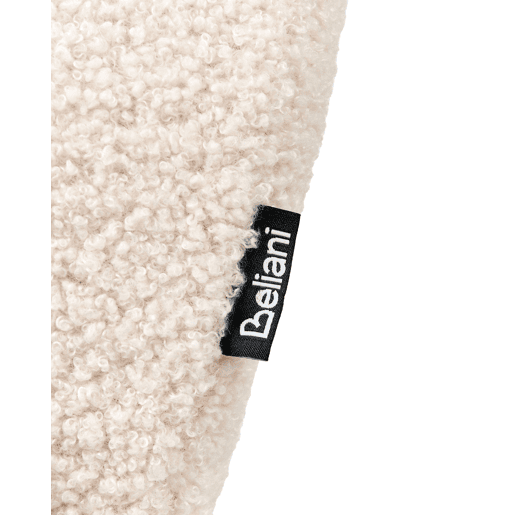 Cadeira de baloiço para crianças em tecido bouclé creme SKARE