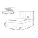 Beliani Cama con almacenaje Bouclé SEZANNE 150x215 Beliani Cama con almacenaje Bouclé SEZANNE 150x215 Crema