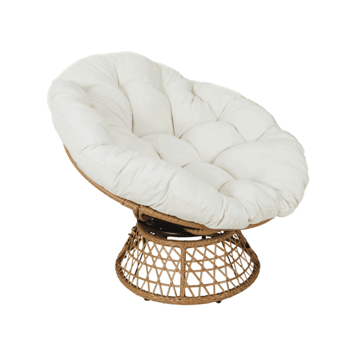 Cadeirão Papasan em polyrotin, loveuse exteriorinterior, 96cm, Tahiti, Cru, 96x77x86 cm