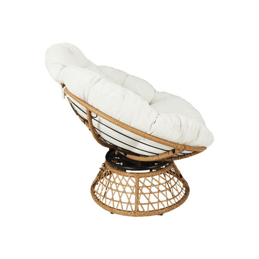 Cadeirão Papasan em polyrotin, loveuse exteriorinterior, 96cm, Tahiti, Cru, 96x77x86 cm