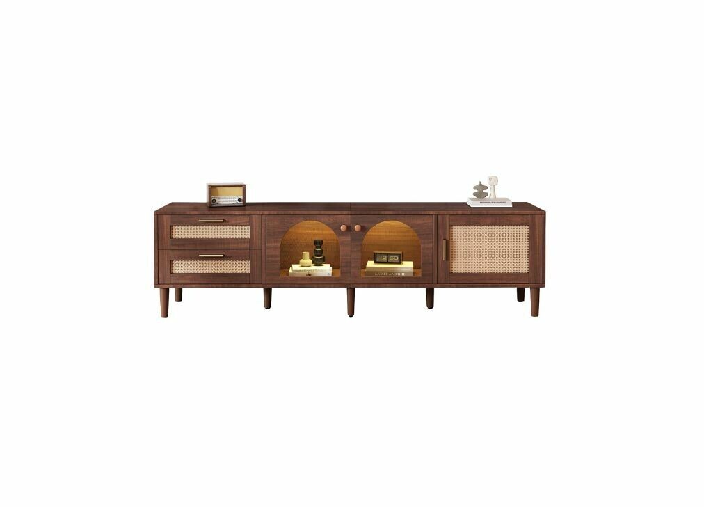 Mueble de TV con efecto madera y elegante