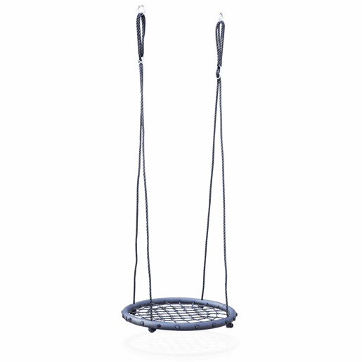 Baloiço de ninho de pássaro para pórtico, 60cm, Aquilons, Preto, 60x60x180 cm