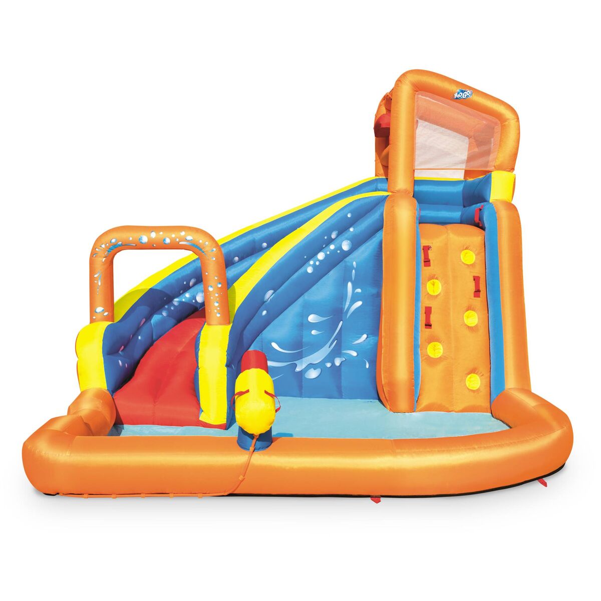 Estructura inflable con tobogán acuático multicolor - 1x1x1 cm