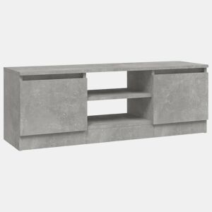 Móvel de TV - Modulo de TV - Armário de TV com porta 102x30x36 cm cinzento cimento
