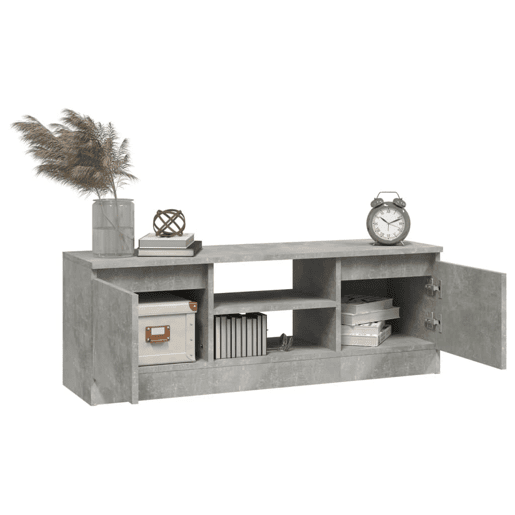 Móvel de TV - Modulo de TV - Armário de TV com porta 102x30x36 cm cinzento cimento