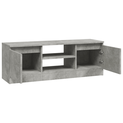 Móvel de TV - Modulo de TV - Armário de TV com porta 102x30x36 cm cinzento cimento