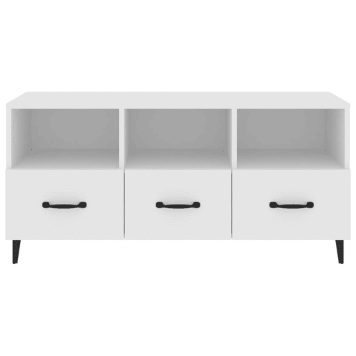 Móvel para TV - Móvel de TV - Armário de TV 102x35x50 cm madeira processada branco