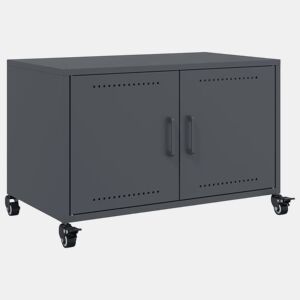 Móvel de TV - Modulo de TV - Armário de TV 68x39x43,5 cm aço antracite