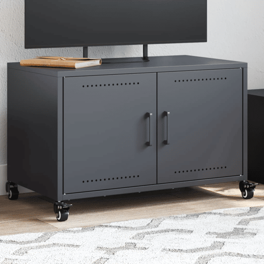 Móvel de TV - Modulo de TV - Armário de TV 68x39x43,5 cm aço antracite