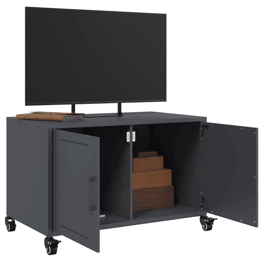 Móvel de TV - Modulo de TV - Armário de TV 68x39x43,5 cm aço antracite