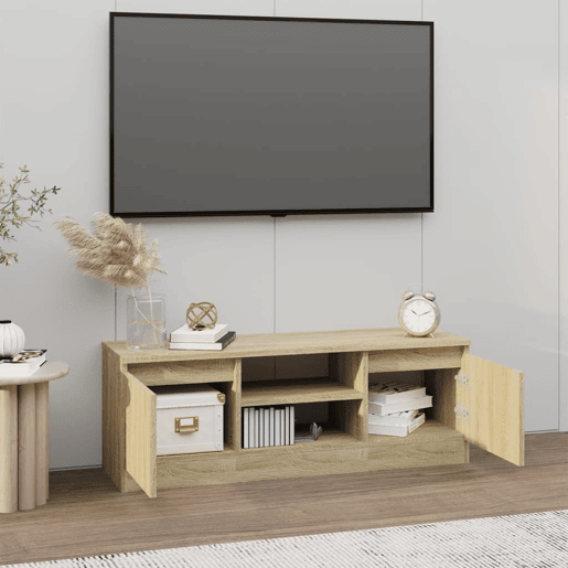 Móvel de TV - Modulo de TV - Armário de TV com porta 102x30x36 cm carvalho sonoma