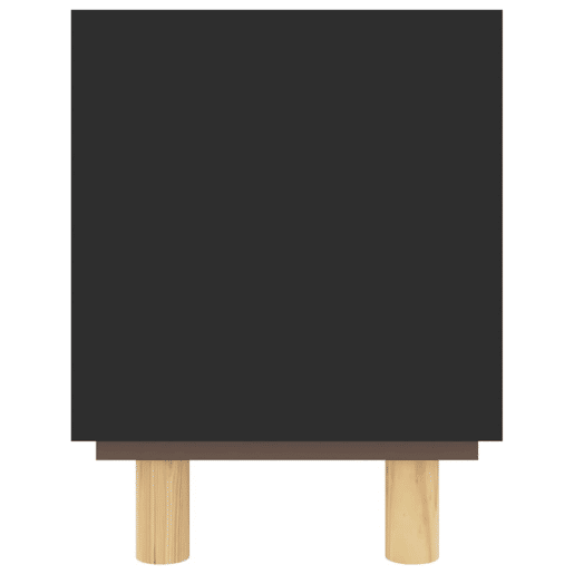 Móvel de TV - Modulo de TV - Armário de TV 105x30x40 cm pinho maciçovime natural preto