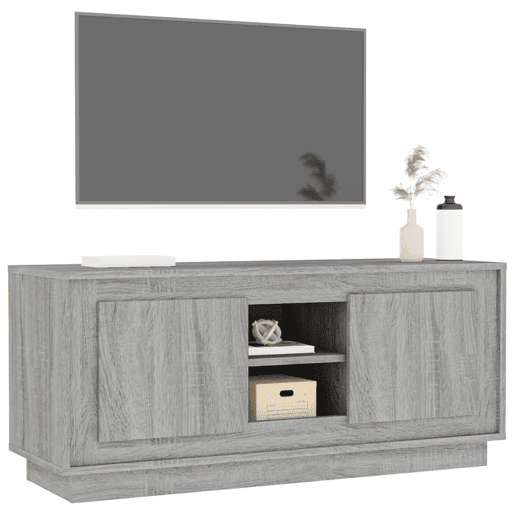 Móvel de TV - Modulo de TV - Armário de TV 102x35x45 cm derivados de madeira cinzento sonoma