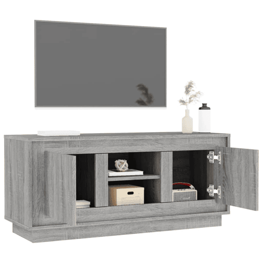 Móvel de TV - Modulo de TV - Armário de TV 102x35x45 cm derivados de madeira cinzento sonoma