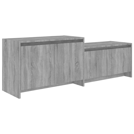 Móvel p TV, Armário de TV 146,5x35x50 cm derivados de madeira sonoma cinza