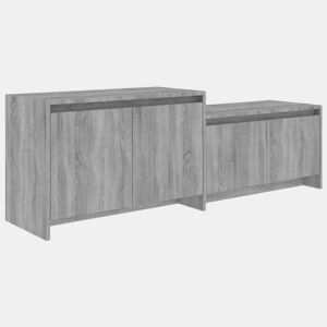 Móvel p TV, Armário de TV 146,5x35x50 cm derivados de madeira sonoma cinza