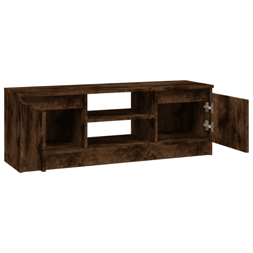 Móvel de TV - Modulo de TV - Armário de TV com porta 102x30x36 cm carvalho fumado
