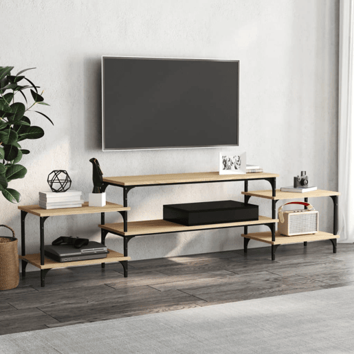 Móvel de TV - Modulo de TV - Armário de TV 197x35x52 derivados de madeira carvalho sonoma
