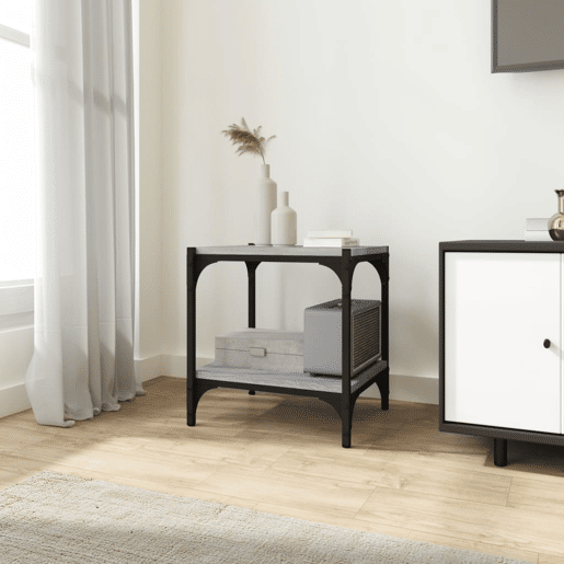 Móvel de TV - Modulo de TV - Armário de TV 40x33x41 cm derivados madeiraaço cinzento sonoma