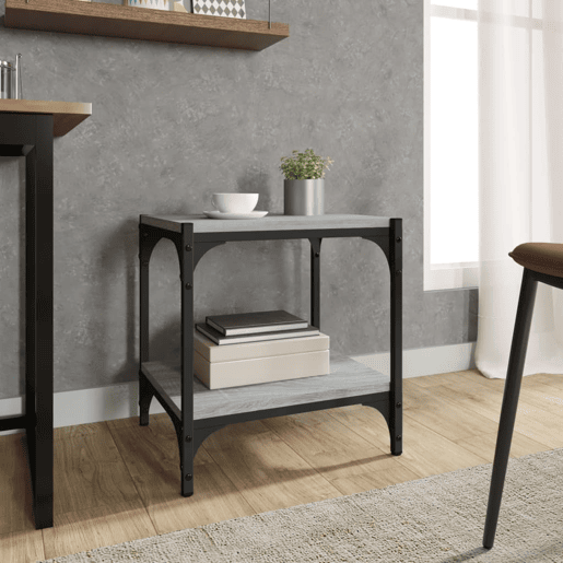Móvel de TV - Modulo de TV - Armário de TV 40x33x41 cm derivados madeiraaço cinzento sonoma