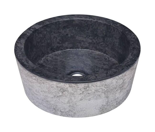 Lavabo - lavamanos mármol negro ø40x15 cm