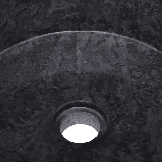 Lavatório - Lavabo - Pia de banheiro Ø40x15 mármore preto