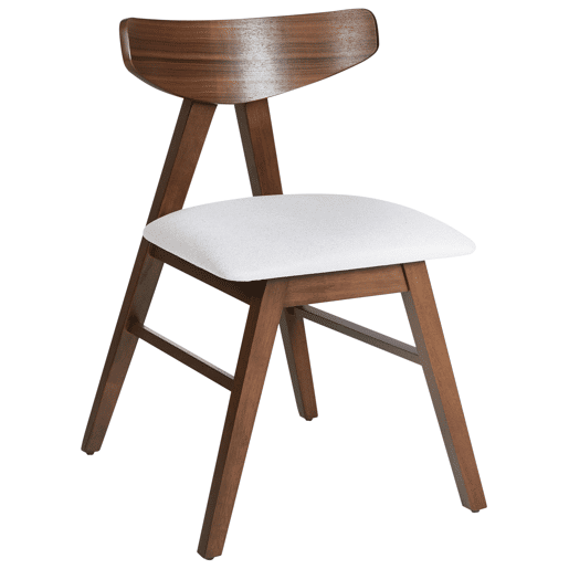 Conjunto de 2 cadeiras de jantar LACOTA Madeira Castanho escuroCinzento