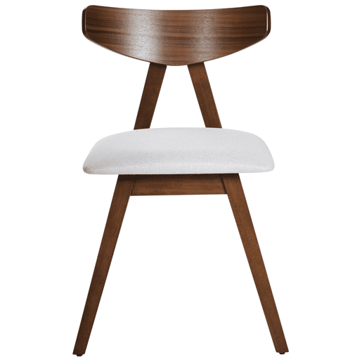 Conjunto de 2 cadeiras de jantar LACOTA Madeira Castanho escuroCinzento