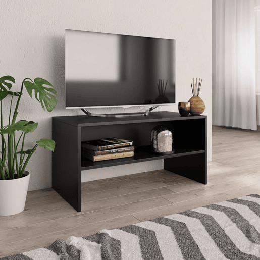 Móvel de TV - Modulo de TV - Armário de TV 80x40x40 cm derivados de madeira preto