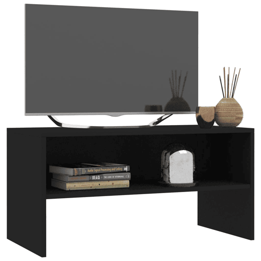 Móvel de TV - Modulo de TV - Armário de TV 80x40x40 cm derivados de madeira preto