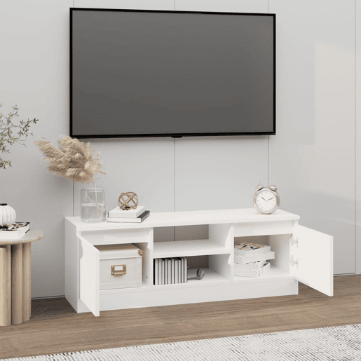 Móvel de TV - Modulo de TV - Armário de TV com porta 102x30x36 cm branco