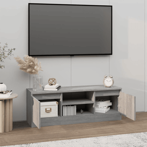 Móvel de TV - Modulo de TV - Armário de TV com porta 102x30x36 cm cinzento sonoma