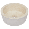 Lavatório - Lavabo - Pia de banheiro Ø40x15 mármore cor creme