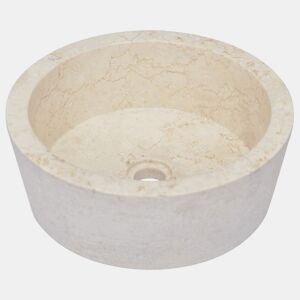 Lavatório - Lavabo - Pia de banheiro Ø40x15 mármore cor creme