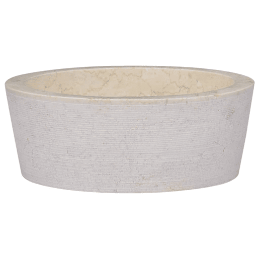 Lavatório - Lavabo - Pia de banheiro Ø40x15 mármore cor creme