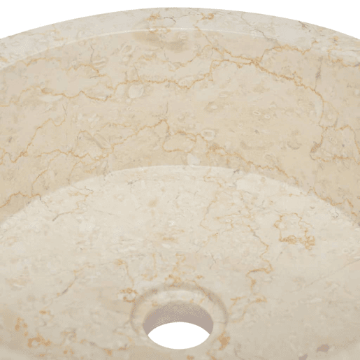 Lavatório - Lavabo - Pia de banheiro Ø40x15 mármore cor creme