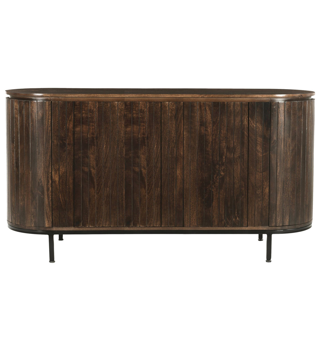 Aparador de 180 cm en madera maciza marrón