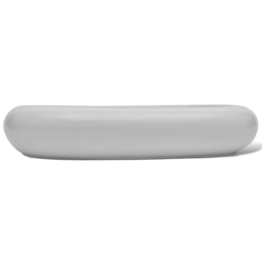 Lavatório - Lavabo - Pia de banheiro cerâmica 63 x 42 cm, forma oval  Branca