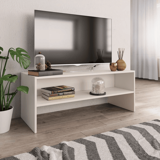 Móvel de TV - Modulo de TV - Armário de TV 100x40x40 cm derivados de madeira branco
