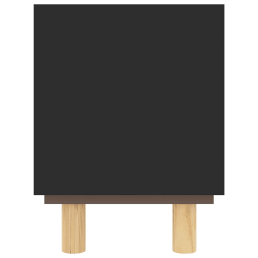 Móvel de TV - Modulo de TV - Armário de TV 80x30x40 cm pinho maciçovime natural preto