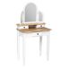 Tocador Dormitorio Sol 3 Espejos 3 Cajones Tocador Dormitorio Sol 3 Espejos 3 Cajones Blanco/ Madera